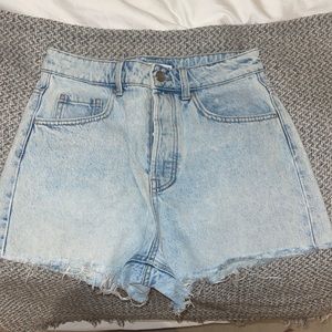 Light blue shorts from Zara